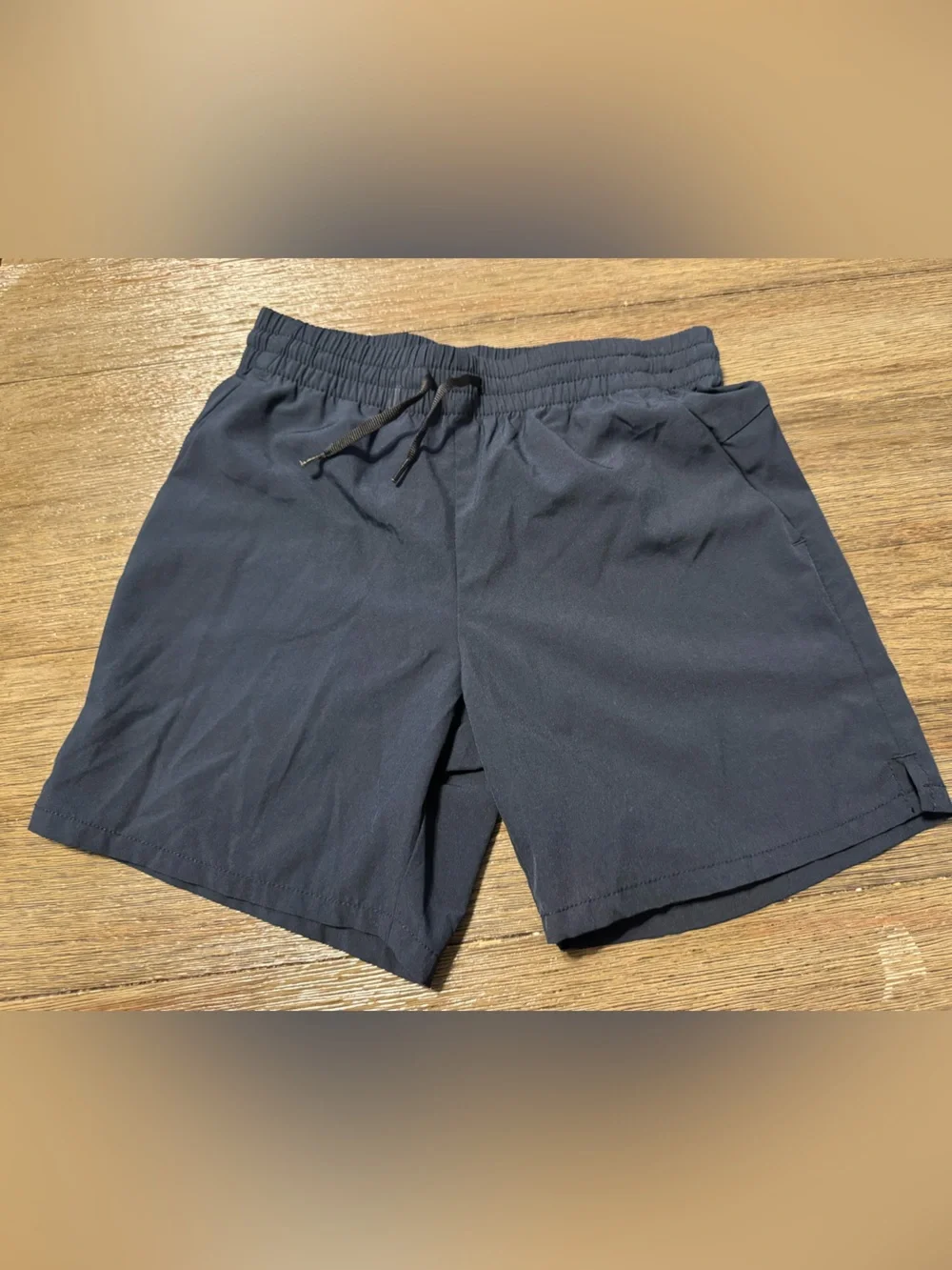 Old Navy Navy Blue Elastic Waist Shorts with Drawstring